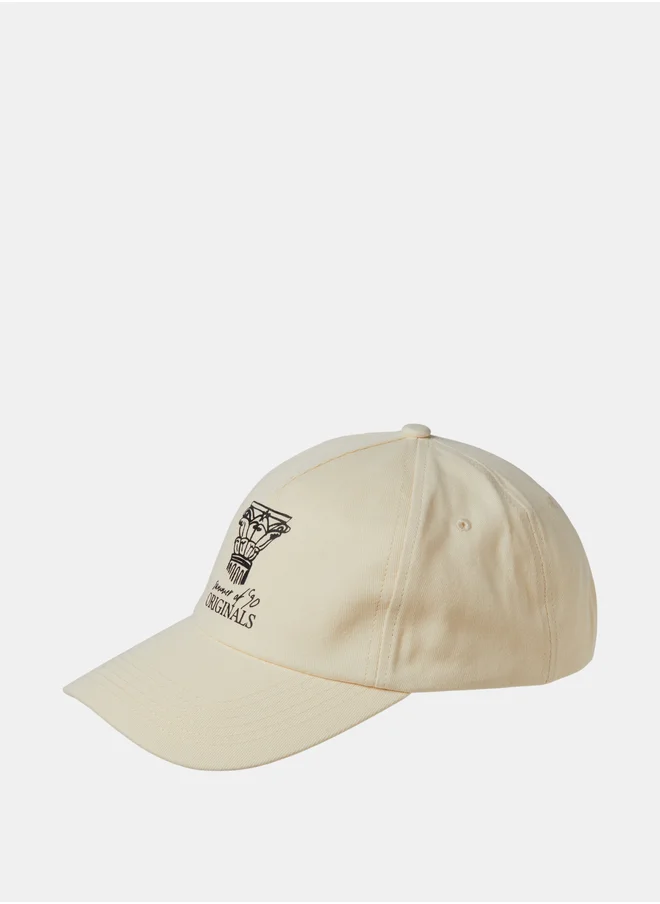 جاك اند جونز Printed Cap with Adjustable Backstrap