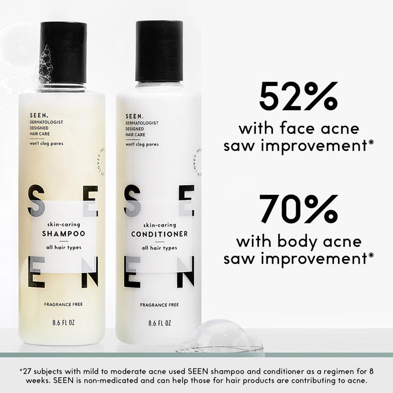 SEEN Discovery Kit - Fragrance Free - Non-Comedogenic & Sulfate-Free Hair Set- Dermatologist-Developed - Safe for Sensitive, Eczema & Acne Prone Skin - Image 2