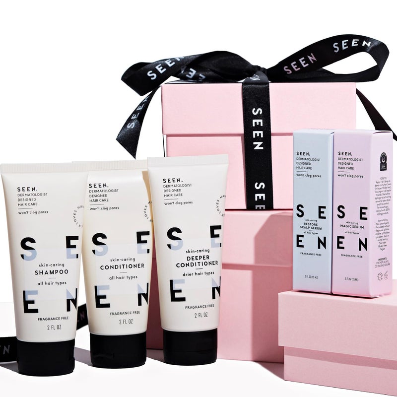 SEEN Discovery Kit - Fragrance Free - Non-Comedogenic & Sulfate-Free Hair Set- Dermatologist-Developed - Safe for Sensitive, Eczema & Acne Prone Skin - Image 5