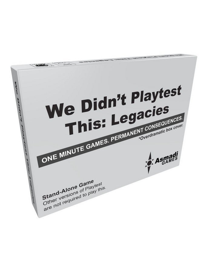 Asmadi Games We Didn't Playtest This: Legacies Card Game, Standard Packaging