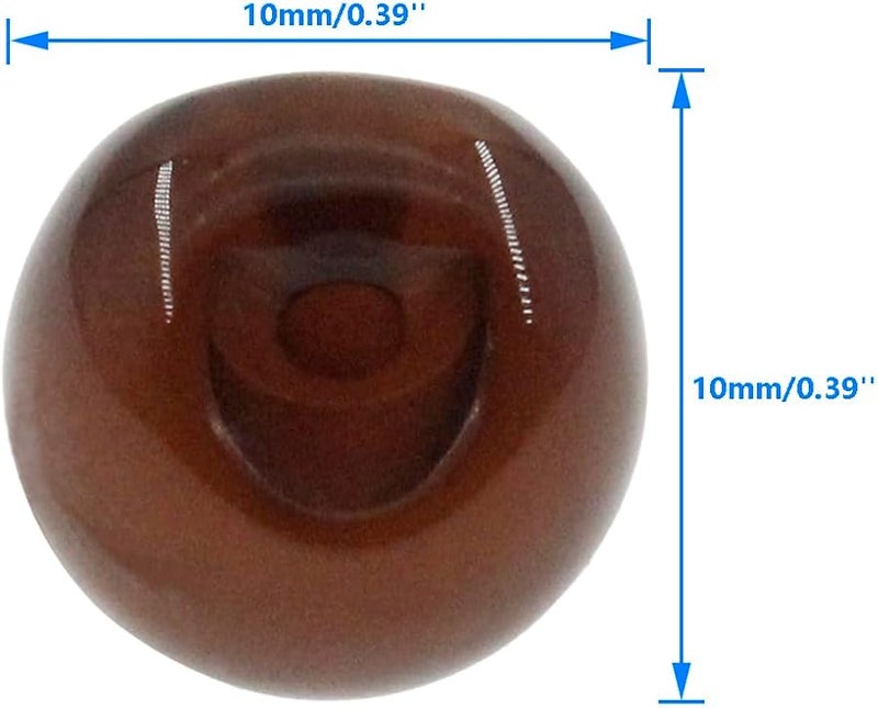 Coffee Resin Pearl Buttons 10PCS 10mm Round Sewing Buttons For Wedding Dress Skirt Sweater - Image 3