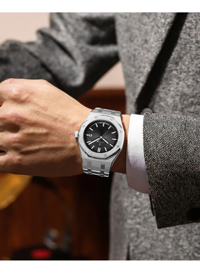 POEDAGAR Waterproof Luminous Men's Watch Quartz，Men's Wrist Watches - Image 4