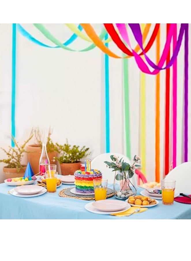 لفة ورق كريب ستريمر مقاس 5.08 سم × 60 قدم، مجموعة متنوعة من الألوان مكونة من 3 قطع - Image 2