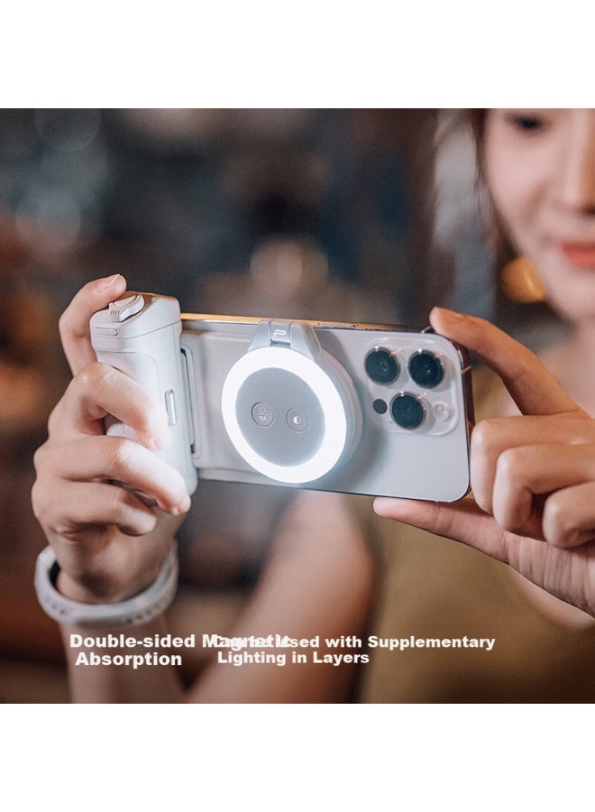 PGYTECH مثبت يدوي مغناطيسي Pgytech Magsafe لتصوير الهواتف المحمولة مع وحدة تحكم عن بُعد لاسلكية، وظيفة زوم، مساعدة سيلفي، مدونة فيديو، قطعة سفر متعددة الوظائف - أخضر نعناعي - Image 4