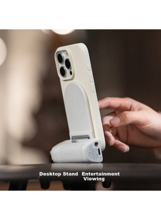 PGYTECH مثبت يدوي مغناطيسي Pgytech Magsafe لتصوير الهواتف المحمولة مع وحدة تحكم عن بُعد لاسلكية، وظيفة زوم، مساعدة سيلفي، مدونة فيديو، قطعة سفر متعددة الوظائف - أخضر نعناعي - Image 3