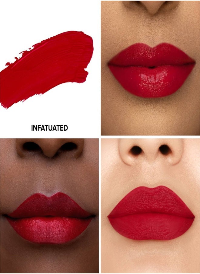 Too FacedCosmetics - Too Faced Lip Injection Power Plumping Cream Liquid Lipstick Infatuated - Vivid Warm Red 3ml - Image 1