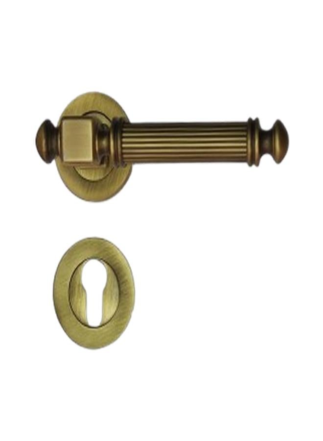 Doganlar Doganlar Bosfor Rosette Turkish Cylinder Door Handle Set – Oxide  - Image 1