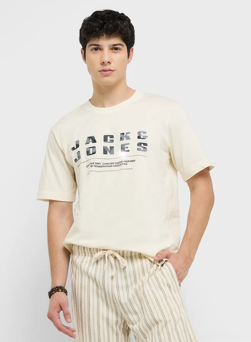 جاك اند جونز Crew Neck T-Shirt