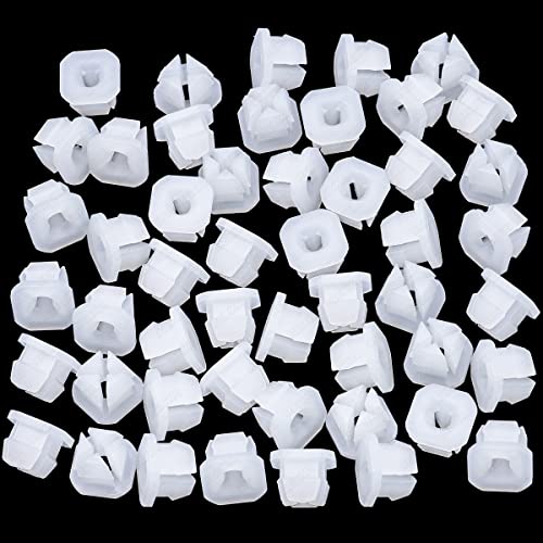 Rexka 50pcs Nylon Headlight Bezel, Grill Screw Nuts #8 or #10 Screw Size Compatible with GM 3919773 Chevy Buick Cadillac GMC - Image 2