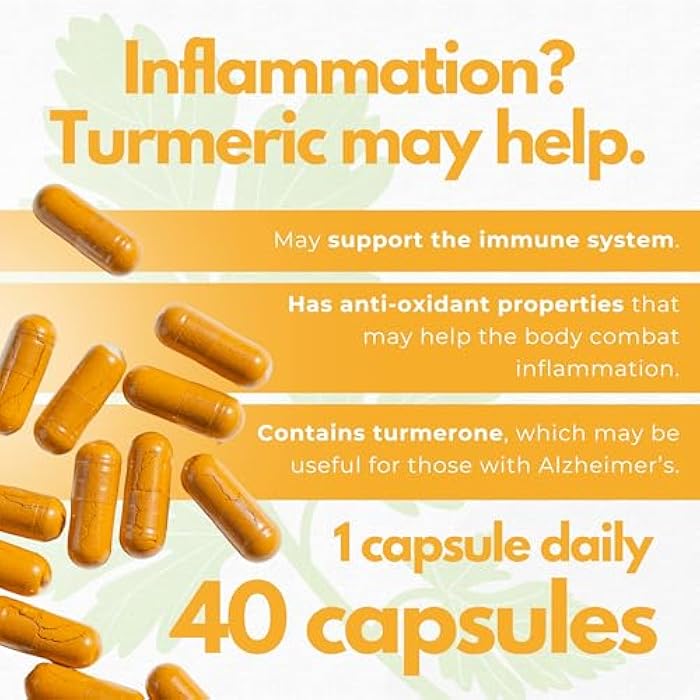 Neurobion Turmeric Curcumin 650 mg Herbal Supplement for Antioxidant Support, High Absorption Ultra Potent Turmeric Supplement Multivitamins Complex with B12, 40 Capsules - Image 5