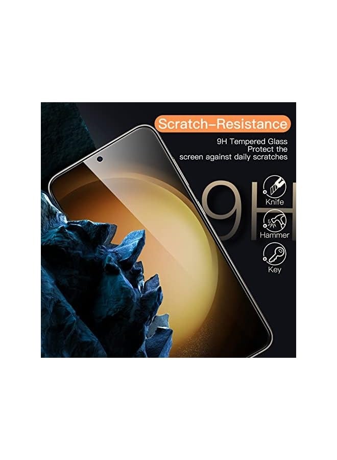 Jetech Screen Protector for Galaxy S23 5G 6.1-Inch, Tempered Glass Film, Fingerprint ID Compatible, HD Clear, 3-Pack - Image 3
