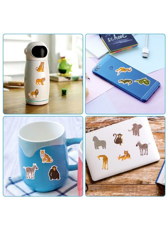 Cleverplay 100 Pack Jungle Safari Zoo Animal Stickers, Jungle Party Favors, Party Decorations - Image 5