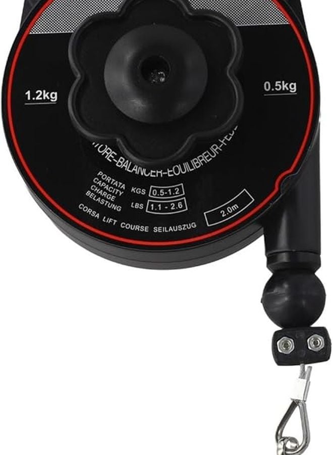 Heavy Duty Telescopic Spring Balancer Adjustable Tension 0 6 3 0KG Black Retractable Tool Reel - Image 3