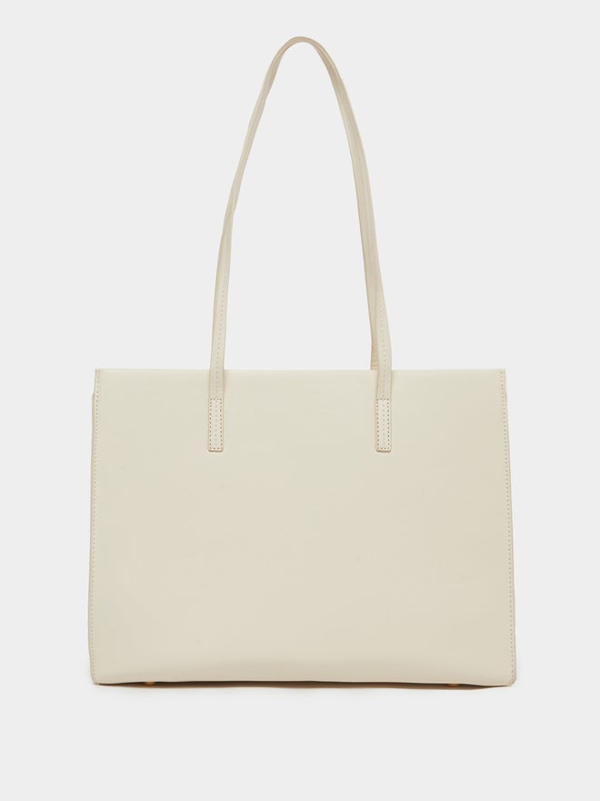 Styli Styli Plain Tote Bag with Zip Closure  - Image 2