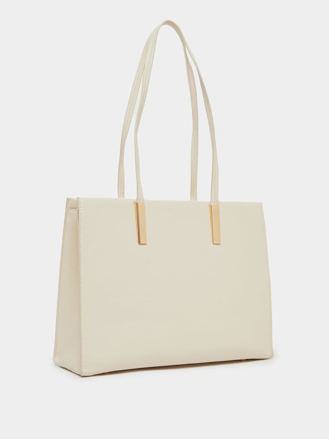 Styli Styli Plain Tote Bag with Zip Closure  - Image 1