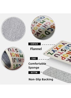 HQ-GAMING Children's Rug, Soft Fluffy Non-Slip Children's Bedroom Rugs, Machine Washable Play Mats, Boys and Girls Alphabet Rugs, Playroom Classroom Decoration 80*120CM  - Image 3
