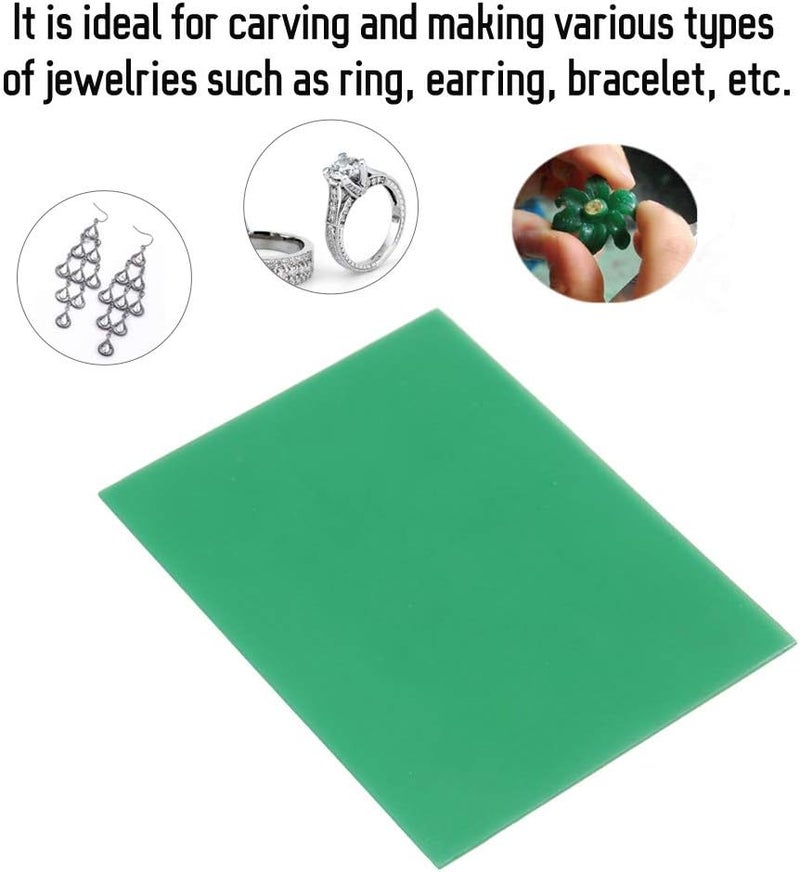 klarako Green Carving Wax Jewelry Engraving Waxing Tool Jewel Making Model, Carving Wax Casting for DIY Craft Ring Making, Polishing Engraving Accessories - Image 4