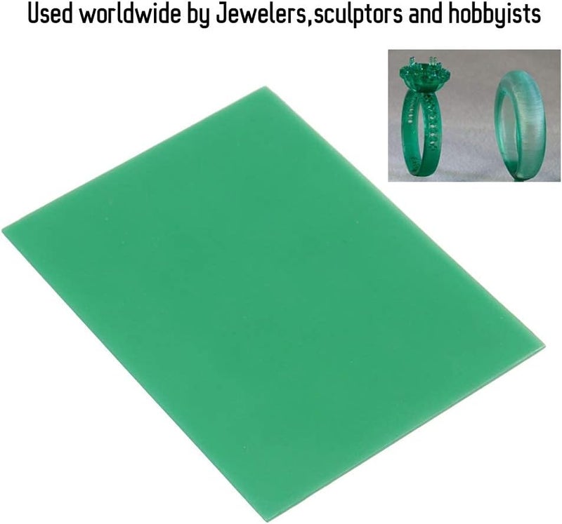 klarako Green Carving Wax Jewelry Engraving Waxing Tool Jewel Making Model, Carving Wax Casting for DIY Craft Ring Making, Polishing Engraving Accessories - Image 3