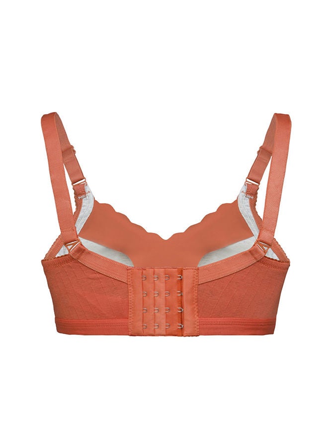 Okus Comfy Cotton Seamless Nursing Bra Orange 38  - Image 2