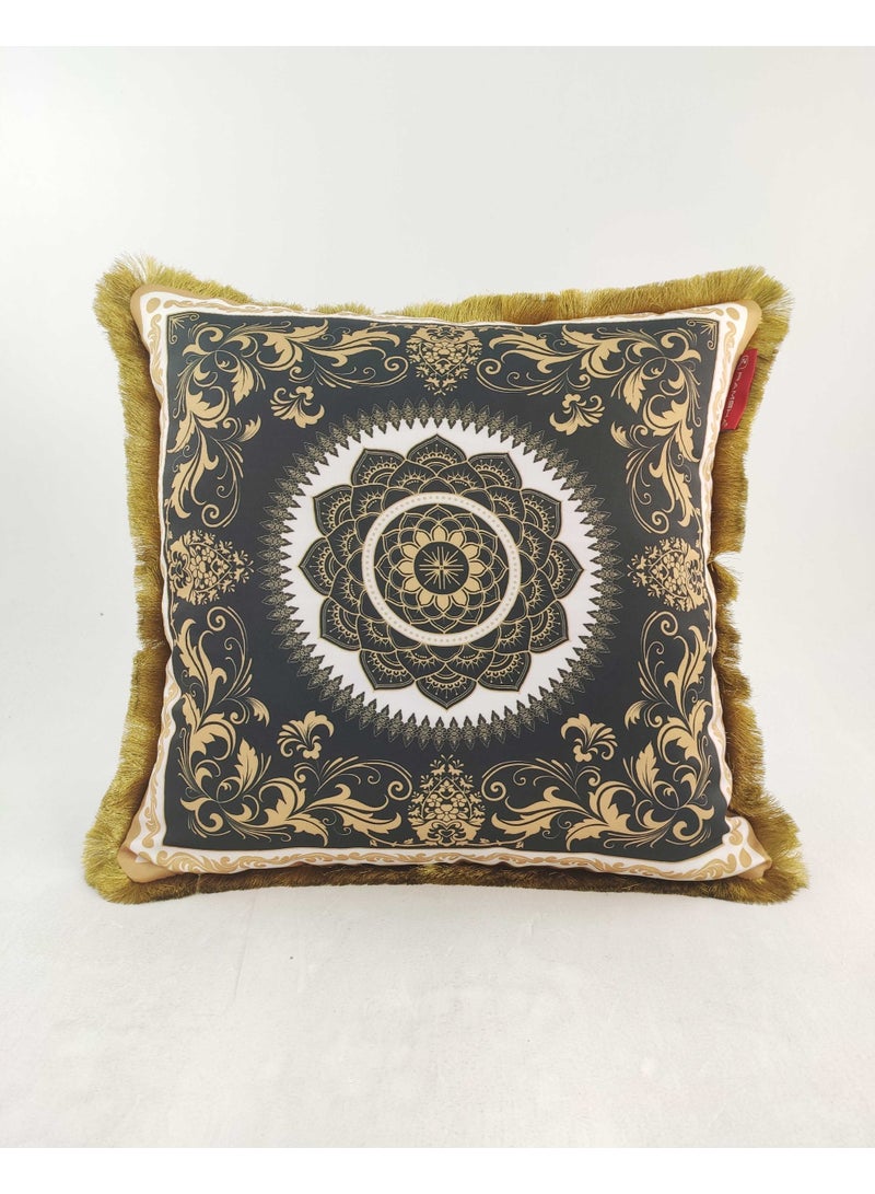 Ramsha Multi Color Polyester Cushion with Filler Cushion for Floor,throw cushion,sofa cushion Bed, Couch - CS 056 (45x45cm) - Image 4