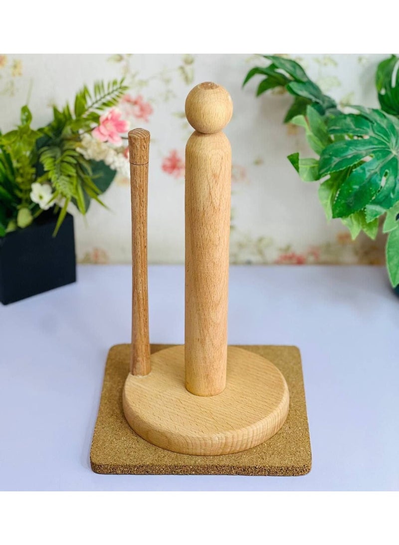 حامل مناديل خشب بالقاطع - Image 4