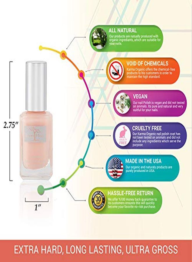 karma organic Natural Nail Polish-Non-Toxic Nail Art, Vegan And Cruelty-Free Nail Paint (10 Year Anniversary)  - Image 5