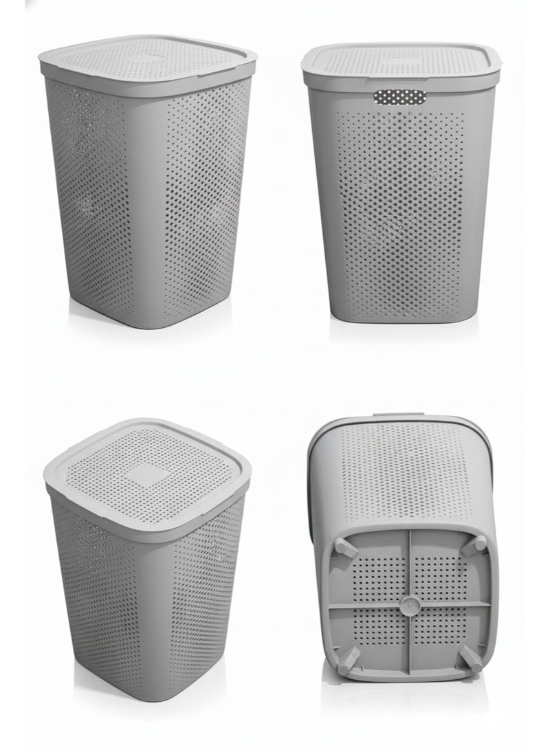 El Watania nova basket with cover grey - Image 2