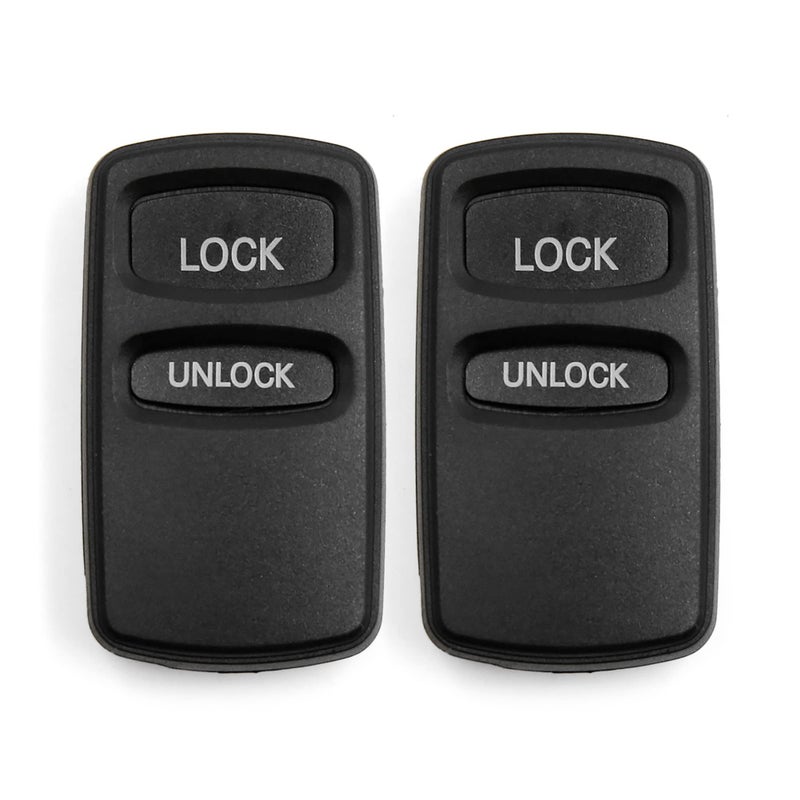 X AUTOHAUX غلاف مفتاح عن بُعد بدون مفتاح 2 قطعة 2 زر لاستبدال مفتاح Mitsubishi Gallant Lancer Pajero Triton MR587983