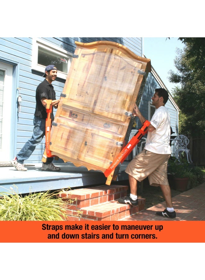 Mobile Shoulder Strap, 2-Person Lifting And Moving System, Thick Cushion, Adjustable Lifting Shoulder Strap, Safe And Easy To Move Furniture And Appliances Mattress, Heavy Weight Up To 660 Pounds (Orange) - Image 3