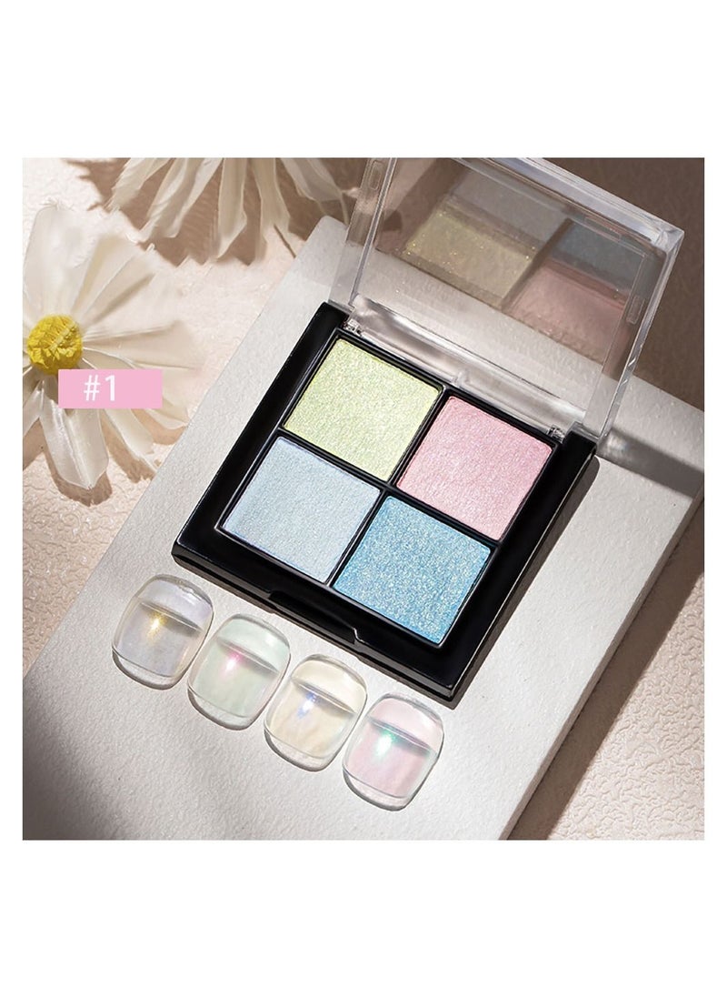 Miss Gooey Four-Color Solid Aurora Powder-Nail Powder  - Image 2