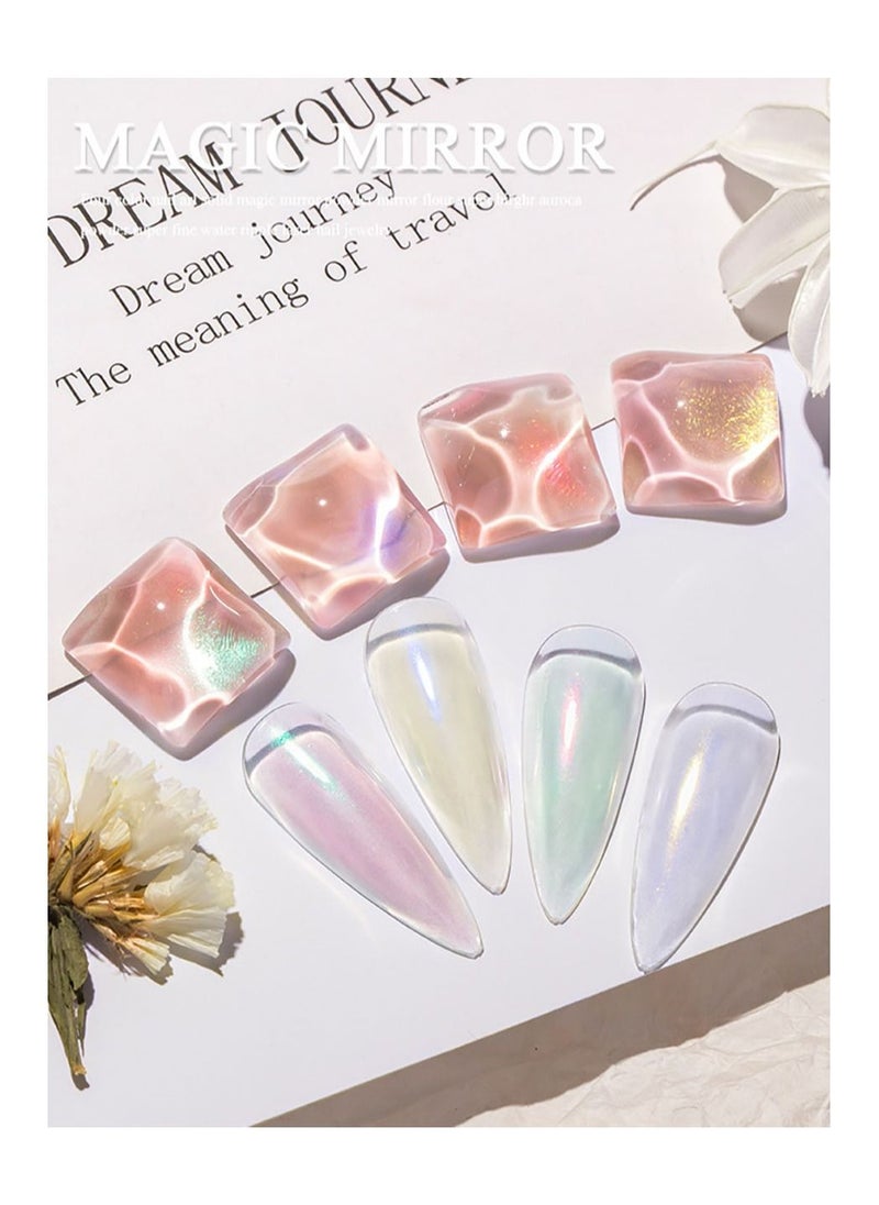 Miss Gooey Four-Color Solid Aurora Powder-Nail Powder  - Image 4