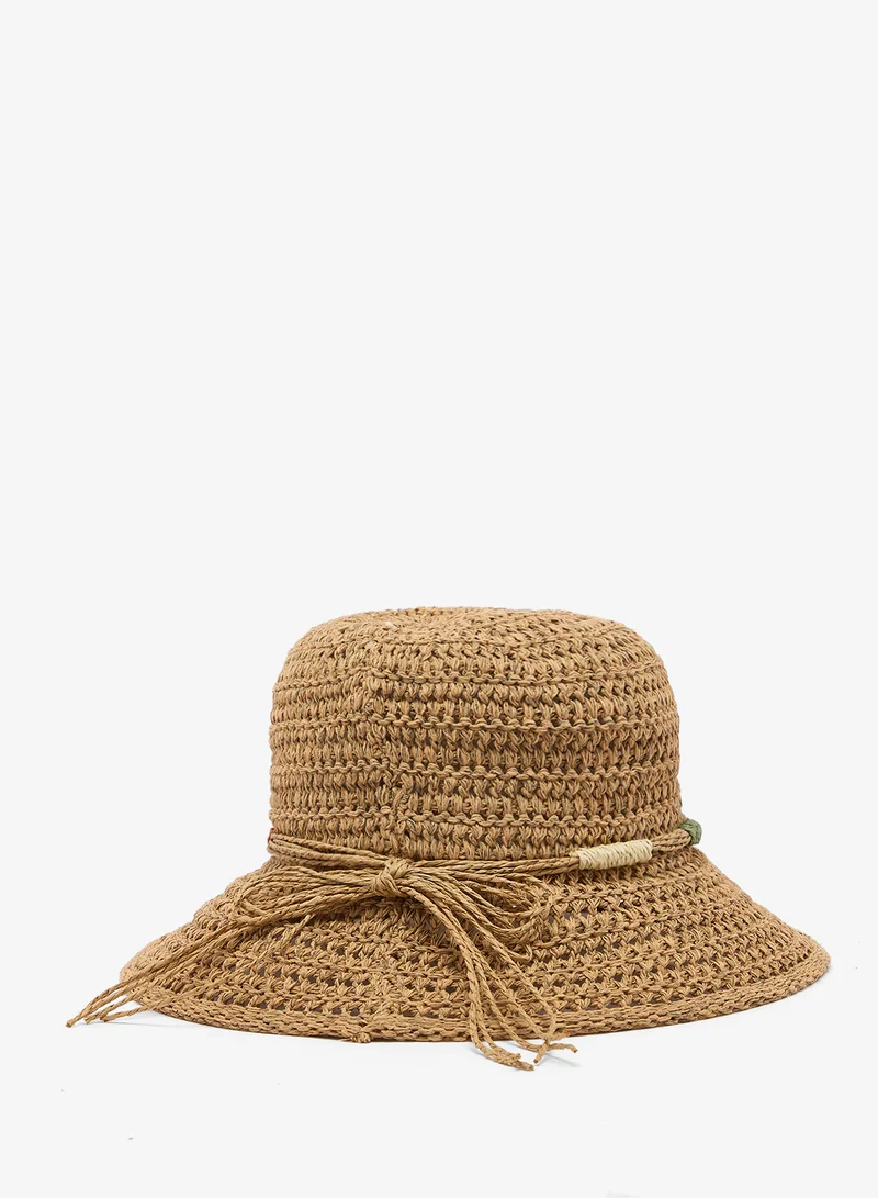 ايلا Rafia Bucket Straw Hat