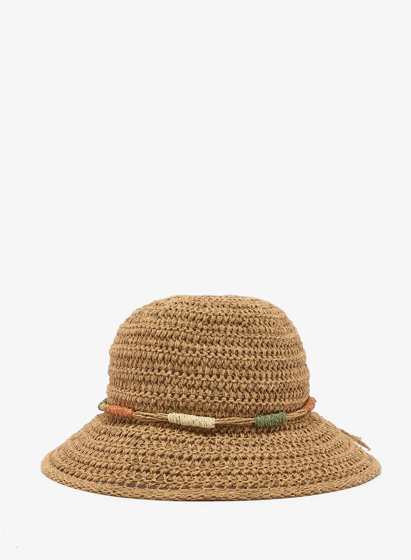 ايلا Rafia Bucket Straw Hat