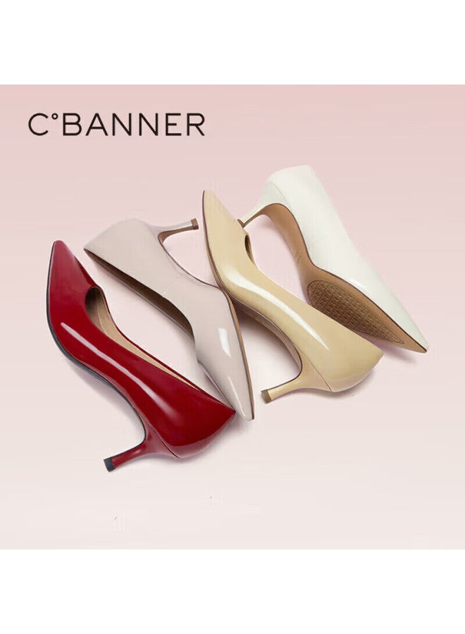 C.banner Fashion Pumps, Urban High Heels A23105318, Beige, Size 35 - Image 1