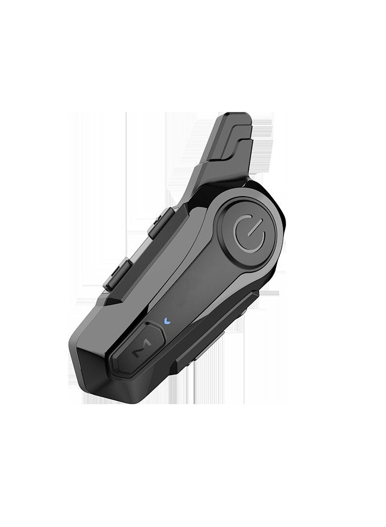 Motorcycle Headset Helmet Intercom Headset with CVC Noise Cancellation Stereo Music IPX6 Waterproof for Full face Helmet