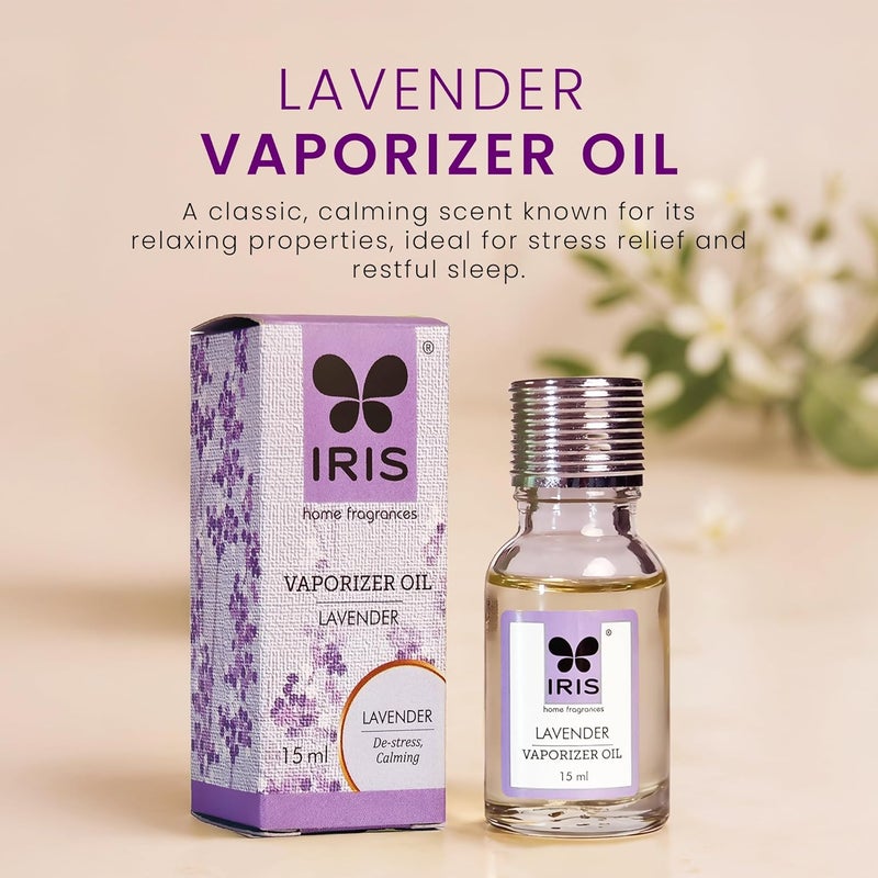 IRIS عطر المنزل، معطر ريد باللافندر، رائحة اللافندر، خالي من السموم، عطر فاخر، علم الروائح، معزز للمزاج، صنع في الهند - 1 وحدة من 15 مل من زيت بخاخ العطر. - Image 2