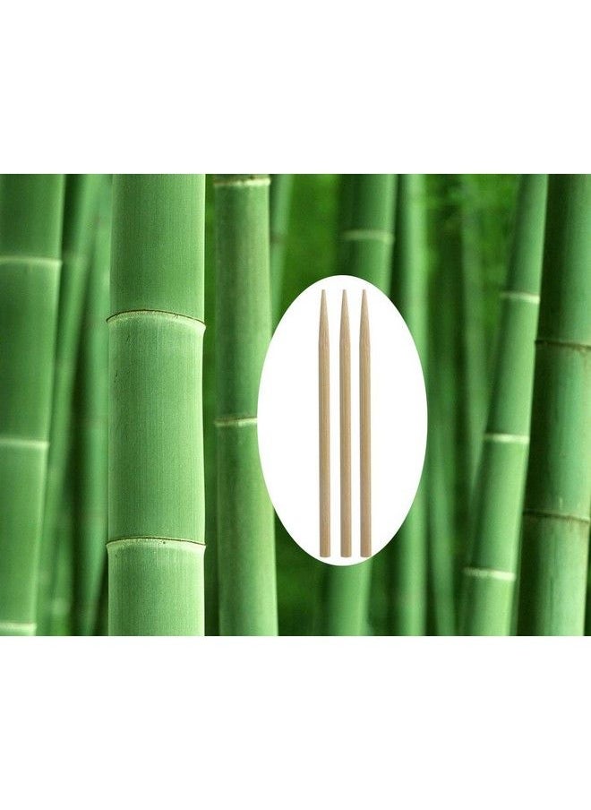 PENTA ANGEL - 5.5 Inch Thick Bamboo Sticks For Cotton Candy Caramel Apple Natural Birch Wooden Corn Dog Cob Hotdog Sticks Sausage Meat Skewers For Cheesecake Cakepop Lollipops Fruit 50Pcs - Image 1
