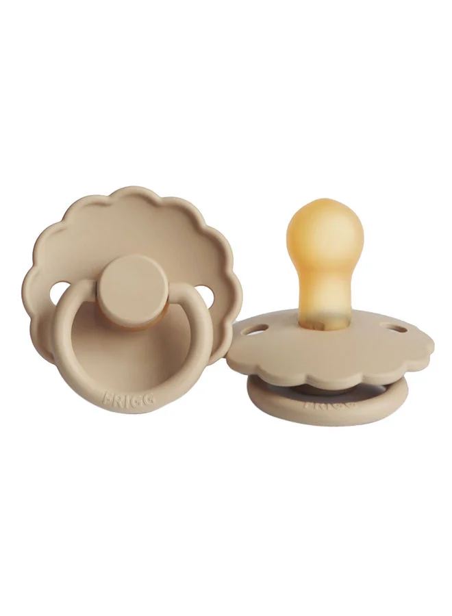 فريج Daisy Latex Baby Pacifier, 0-6 Months, Pack of 1, Size 1 - Croissant