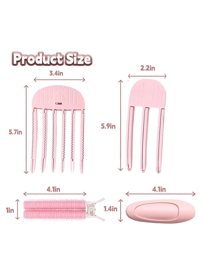 Lemon 4PCS Hair Volume Clip, Volumizing Hair Comb Root Clips for Curly, Volume Clips for Roots at the Top, Root Lifting Fluffy Comb Clip Volumizer Tool (Pink  - Image 2
