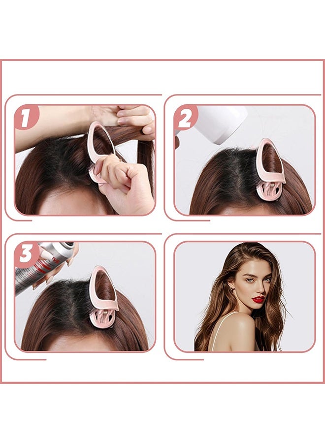 Lemon 4PCS Hair Volume Clip, Volumizing Hair Comb Root Clips for Curly, Volume Clips for Roots at the Top, Root Lifting Fluffy Comb Clip Volumizer Tool (Pink  - Image 4