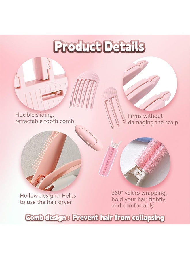 Lemon 4PCS Hair Volume Clip, Volumizing Hair Comb Root Clips for Curly, Volume Clips for Roots at the Top, Root Lifting Fluffy Comb Clip Volumizer Tool (Pink  - Image 5