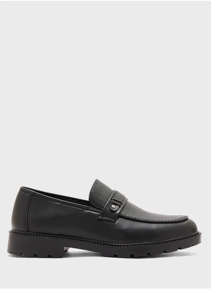 Robert Wood Chunky Sole Formal Slip Ons