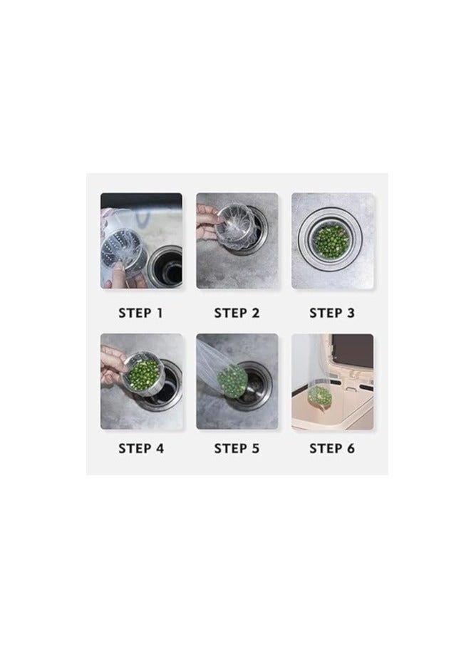 Anti-Clog Sink Filter Net Bags – 100 Pcs - Image 4
