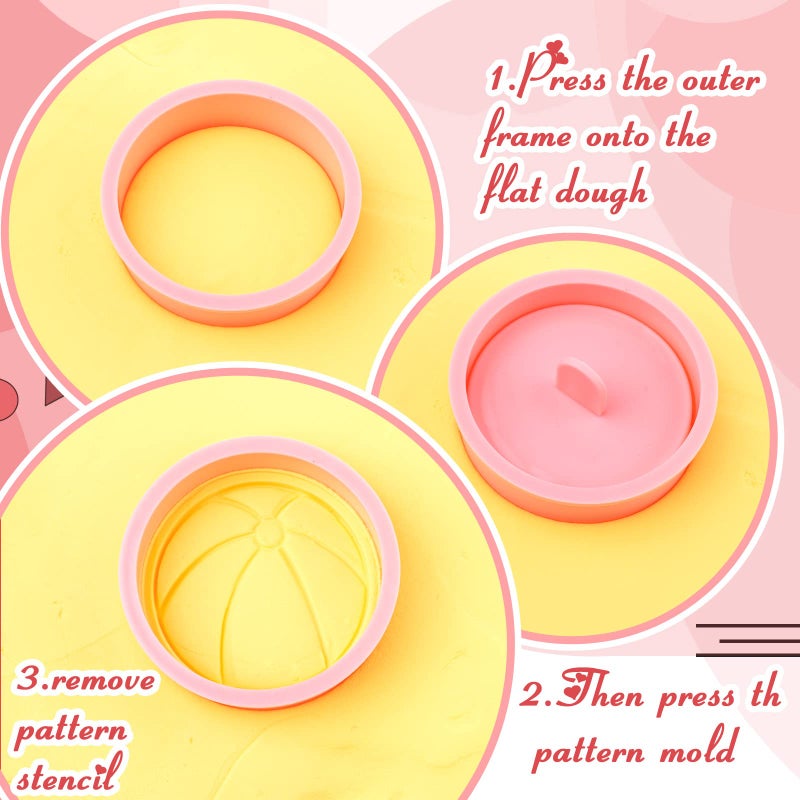 Jinei 16 Pcs Baby Shower Cookie Cutters Kids Cookie Cutter with Plunger Stamps DIY Fondant 3D Stampers Molds for Baking Biscuit Birthday Party Kitchen Tools  Bib Baby Bottle Pacifier Rattle Carriage - Image 3