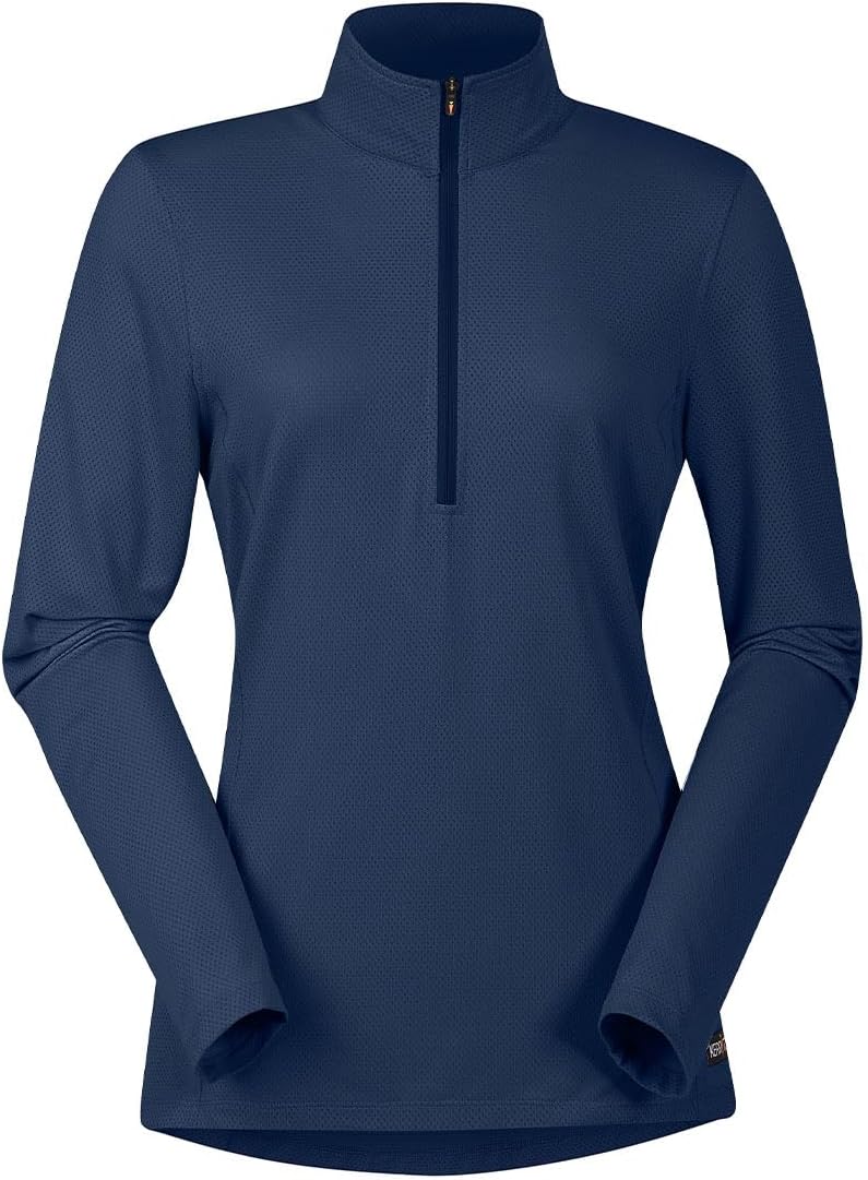 Kerrits Women's Ice Fil Lite Long Sleeve Shirt – Cooling Sun Protection Shirt for Horse Riding, Golf, Hiking - Image 2