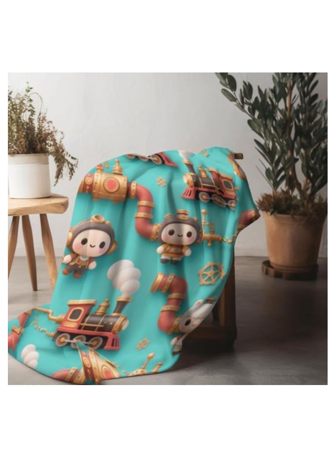 عام بطانية رقيقة من الفانيلا (دافئة ومريحة، ومناسبة للنوم، واستخدام الألعاب، وإزالة الغبار والرمل) 150 سم * 200 سم - 1030 - Image 5