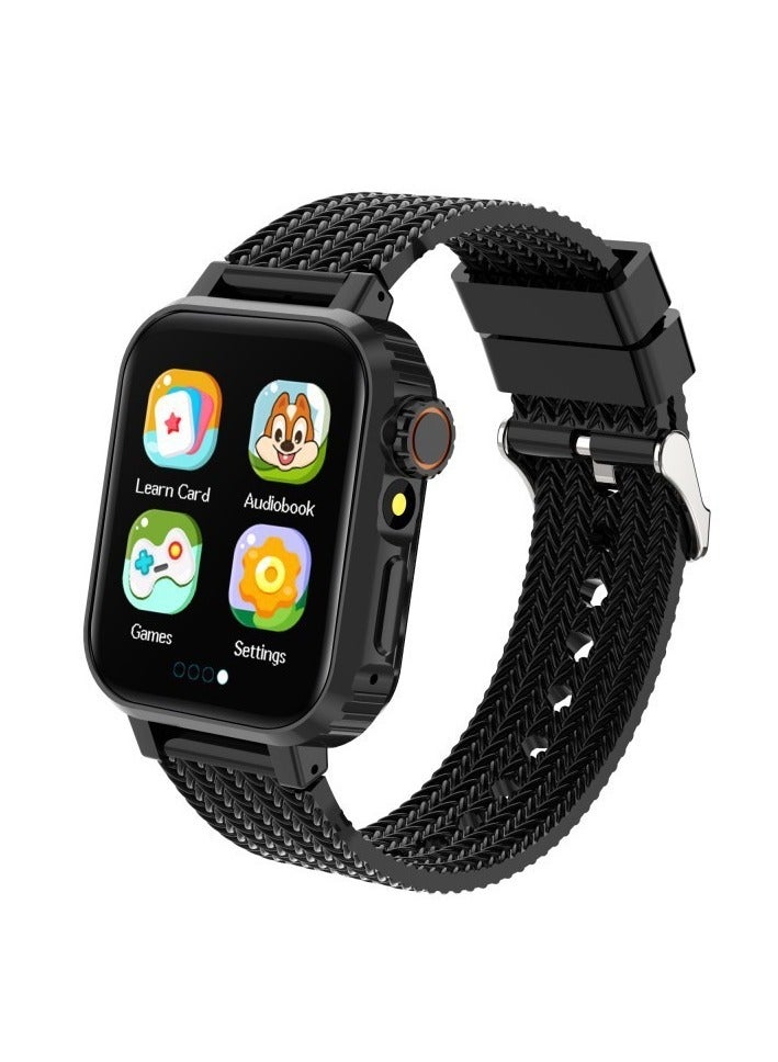 Kids Smart Watch with 1.69" HD Touch Screen, 32 Educational Puzzle Games, Camera, Music Player, Pedometer, Alarm & Learning Apps — Ideal Gift for Boys & Girls Ages 4–12 for Daily Learning & Indoor/Outdoor Fun