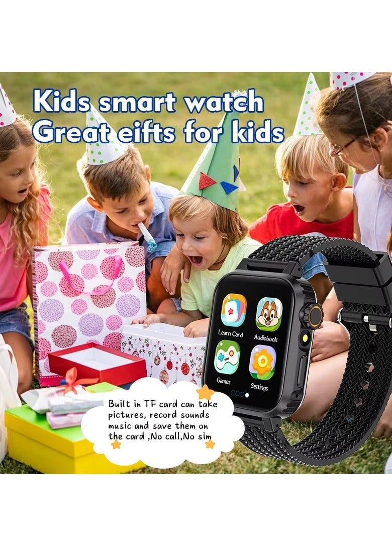 Children's Smart Watch 32 Games, 1.69 Inch HD Camera Music Video Pedometer Audio Book Alarm Clock Smartwatch Boy Girl Gift for 4-12 Years - Image 2