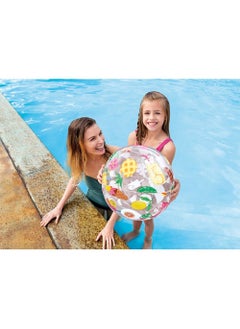 INTEX 59040NP-Inflatable Lively Print Beach Ball Fruits Design, 51CM  - Image 2