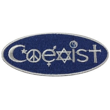 EvolveFISH Coexist Embroidered Patch - 3.5" Wide - Image 2